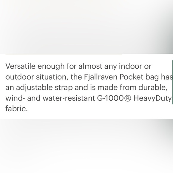 Mint FJALLRAVEN G-1000 Pocket Crossbody Bag Dark Grey used 1x - Picture 16 of 16